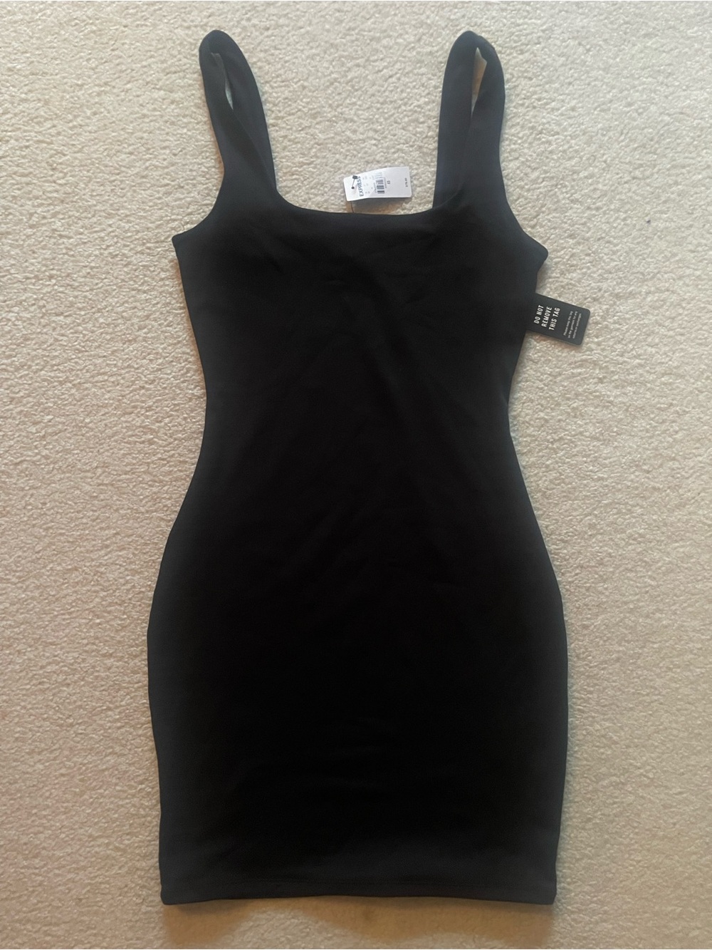 Express Black Mini Bodycon Dress